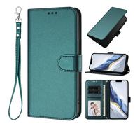 bojioderf Compatible con Honor 70 Lite,Compatible con Honor X8 5G / X8A / X6 / X6s / Play 6C / Play 30M Funda Protectora con Ranura para Tarjetas, Cierre magnético y Soporte Green
