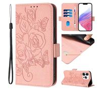 bojioderf Cuero PU Compatible con Nokia G22 4G Funda,Compatible con Nokia G22 4G Tarjetero Billetero Flip Cierre Magnético Soporte Pink