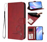 bojioderf Funda Compatible con Fairphone 6 / Gen. 6 Cuero PU Ranura para Tarjetas Cartera Soporte abatible Cierre magnéticoRed