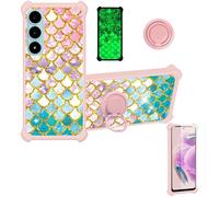 bojioderf Funda Compatible para Ace Buzz 7 Pro Funda Case Carcasa Soporte Cover [con 9H Dureza HD Protector Pantalla] PC + Silicona Soporte JSF-YL
