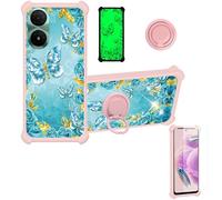 bojioderf Funda Compatible para Alcatel 3L 2025 Funda Case Carcasa Soporte Cover [con 9H Dureza HD Protector Pantalla] PC + Silicona Soporte JSF-YHD
