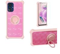 bojioderf Funda Compatible para Att At&T U656Aa Funda Case Carcasa Soporte Cover [con 9H Dureza HD Protector Pantalla] PC + Silicona Soporte TZZH-Fen