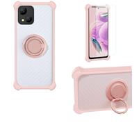bojioderf Funda Compatible para Logic L55v Funda Case Carcasa Soporte Cover [con 9H Dureza HD Protector Pantalla] PC + Silicona Soporte CSKB-Fen