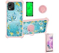 bojioderf Funda Compatible para Logic L55v Funda Case Carcasa Soporte Cover [con 9H Dureza HD Protector Pantalla] PC + Silicona Soporte JSF-YHD