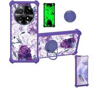 bojioderf Funda Compatible para Logic L66F Funda Case Carcasa Soporte Cover [con 9H Dureza HD Protector Pantalla] PC + Silicona Soporte YGZ-ZSH