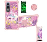 bojioderf Funda Compatible para OnePlus Nord Ce4 Lite 5G Funda Case Carcasa Soporte Cover [con 9H Dureza HD Protector Pantalla] PC + Silicona Soporte JSF-DJs