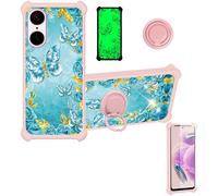 bojioderf Funda Compatible para OnePlus Nord Ce5 Cph2717 Cph2719 Funda Case Carcasa Soporte Cover [con 9H Dureza HD Protector Pantalla] PC + Silicona Soporte JSF-YHD