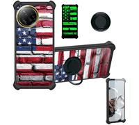 bojioderf Funda Compatible para Poco F7 Ultra Funda Case Carcasa Soporte Cover [con 9H Dureza HD Protector Pantalla] PC + Silicona Soporte YGH-GQ