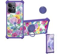 bojioderf Funda Compatible para Realme 14T 5G Funda Case Carcasa Soporte Cover [con 9H Dureza HD Protector Pantalla] PC + Silicona Soporte IMDZ-HUA1