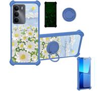 bojioderf Funda Compatible para Realme C73 5G Rmx3945 Funda Case Carcasa Soporte Cover [con 9H Dureza HD Protector Pantalla] PC + Silicona Soporte YGL-CJ