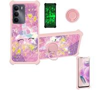 bojioderf Funda Compatible para Realme C73 5G Rmx3945 Funda Case Carcasa Soporte Cover [con 9H Dureza HD Protector Pantalla] PC + Silicona Soporte JSF-DJs