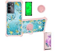 bojioderf Funda Compatible para Realme C73 5G Rmx3945 Funda Case Carcasa Soporte Cover [con 9H Dureza HD Protector Pantalla] PC + Silicona Soporte JSF-YHD