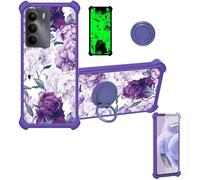 bojioderf Funda Compatible para Realme C73 5G Rmx3945 Funda Case Carcasa Soporte Cover [con 9H Dureza HD Protector Pantalla] PC + Silicona Soporte YGZ-ZSH