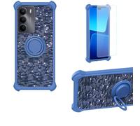 bojioderf Funda Compatible para Realme C73 5G Rmx3945 Funda Case Carcasa Soporte Cover [con 9H Dureza HD Protector Pantalla] PC + Silicona Soporte TZZH-LAN