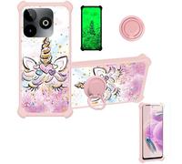 bojioderf Funda Compatible para SPC Discovery 3 SE Funda Case Carcasa Soporte Cover [con 9H Dureza HD Protector Pantalla] PC + Silicona Soporte JSF-JJS