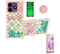 bojioderf Funda Compatible para Symphony Z72 Funda Case Carcasa Soporte Cover [con 9H Dureza HD Protector Pantalla] PC + Silicona Soporte JSF-YL