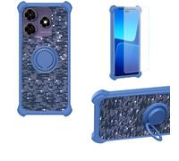 bojioderf Funda Compatible para Symphony Z72 Funda Case Carcasa Soporte Cover [con 9H Dureza HD Protector Pantalla] PC + Silicona Soporte TZZH-LAN