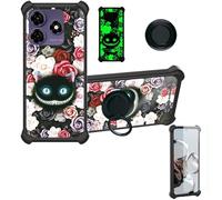 bojioderf Funda Compatible para Symphony Z72 Funda Case Carcasa Soporte Cover [con 9H Dureza HD Protector Pantalla] PC + Silicona Soporte YGH-LZM