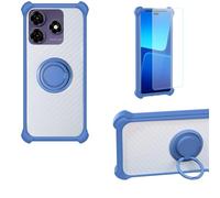 bojioderf Funda Compatible para Symphony Z72 Funda Case Carcasa Soporte Cover [con 9H Dureza HD Protector Pantalla] PC + Silicona Soporte CSKB-LAN