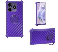 bojioderf Funda Compatible para Symphony Z72 Funda Case Carcasa Soporte Cover [con 9H Dureza HD Protector Pantalla] PC + Silicona Soporte TZZH-ZI