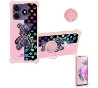 bojioderf Funda Compatible para Symphony Z72 Funda Case Carcasa Soporte Cover [con 9H Dureza HD Protector Pantalla] PC + Silicona Soporte IMDF-JXX