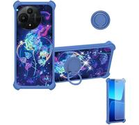 bojioderf Funda Compatible para TCL 60 Se Nxtpaper 5G T521N T521D Funda Case Carcasa Soporte Cover [con 9H Dureza HD Protector Pantalla] PC + Silicona Soporte IMDL-LMG