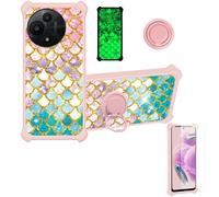 bojioderf Funda Compatible para TCL 60 Se Nxtpaper 5G T521N T521D Funda Case Carcasa Soporte Cover [con 9H Dureza HD Protector Pantalla] PC + Silicona Soporte JSF-YL