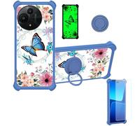 bojioderf Funda Compatible para TCL 60 Se Nxtpaper 5G T521N T521D Funda Case Carcasa Soporte Cover [con 9H Dureza HD Protector Pantalla] PC + Silicona Soporte YGL-LHD