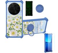 bojioderf Funda Compatible para TCL 60 Se T517H Funda Case Carcasa Soporte Cover [con 9H Dureza HD Protector Pantalla] PC + Silicona Soporte YGL-CJ