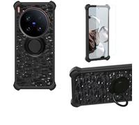 bojioderf Funda Compatible para Vivo X200 Ultra V2454Da V2454A Funda Case Carcasa Soporte Cover [con 9H Dureza HD Protector Pantalla] PC + Silicona Soporte TZZH-Hei