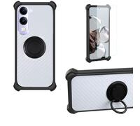 bojioderf Funda Compatible para Vivo Y19S GT 5G V2526 Funda Case Carcasa Soporte Cover [con 9H Dureza HD Protector Pantalla] PC + Silicona Soporte CSKB-Hei