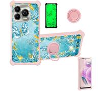 bojioderf Funda Compatible para Wiko T21 Funda Case Carcasa Soporte Cover [con 9H Dureza HD Protector Pantalla] PC + Silicona Soporte JSF-YHD