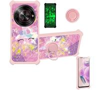 bojioderf Funda Compatible para Zte Nubia Focus Z2455 Funda Case Carcasa Soporte Cover [con 9H Dureza HD Protector Pantalla] PC + Silicona Soporte JSF-DJs