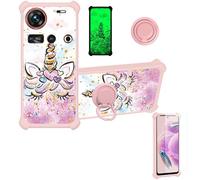 bojioderf Funda Compatible para Zte Nubia Z70S Ultra Nx737J Funda Case Carcasa Soporte Cover [con 9H Dureza HD Protector Pantalla] PC + Silicona Soporte JSF-JJS
