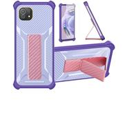 bojioderf Funda para Logicom Lunar Pro Funda Carcasa Case Cover [con Protector de Pantalla de Cristal Templado] Híbrida [Soporte Plegable Magnético] [Esmerilado antihuellas] Púrpura