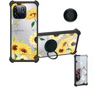 bojioderf Funda para SPC Discovery 2 Funda Compatible con SPC Discovery 2 Case Carcasa Soporte Cover [con 9H Dureza HD Protector Pantalla] PC + Silicona Soporte DYH-XRK