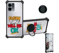 bojioderf Funda para Spc Discovery 2 Se Funda Compatible con Spc Discovery 2 Se Case Carcasa Soporte Cover [con 9H Dureza HD Protector Pantalla] PC + Silicona Soporte DYH-Ok