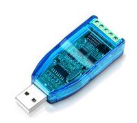 BOJKEON Adaptador convertidor USB a RS485 RS422 con protección TVS, chip CH341 para comunicación Modbus, compatible con Windows 11/10/8/7/XP, Linux, Mac OS (USB a RS485/422)