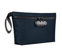 BOJLY Bolsa a prueba de olores, bolsa de almacenamiento a prueba de olores con cerradura de combinación, organizador impermeable con cremallera de 12.5 x 7.5 pulgadas para viajes, contenedor a prueba