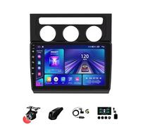 BOJONTN 10 Pulgadas Android 13 Doble DIN Radio de Coche para Volkswagen Touran 2004-2008 con CarPlay inalámbrico GPS Navi Cámara de Respaldo Controles del Volante Bluetooth(T1[1+16G])