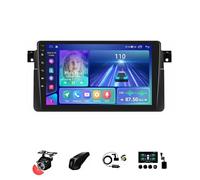 BOJONTN 9 Pulgadas Android 13 Doble DIN Radio de Coche para BMW E46 1999-2005 con CarPlay inalámbrico GPS Navi Cámara de Respaldo Controles del Volante Bluetooth(T6[8+256G])