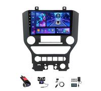 BOJONTN 9 Pulgadas Android 14 Doble DIN Radio de Coche para Ford Mustang 2014-2021 con CarPlay inalámbrico GPS Navi Cámara de Respaldo Controles del Volante Bluetooth(A,T1[1+16G])