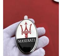 BOJOUL Emblema Logo para Coche, para Maserati Ghibli Levante Quattroporte Emblemas Maletero Pegatinas y Carrocería Cromo Insignia Adhesivo del Logotipo,C