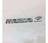 BOJOUL Emblema Logo para Coche, para Mazda 2 3 6 Emblemas Maletero Pegatinas y Carrocería Cromo Insignia Adhesivo del Logotipo,C