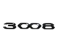 BOJOUL Emblema Logo para Coche, para Peugeot 4008 5008 3008 2008 308 408 Emblemas Maletero Pegatinas y Carrocería Cromo Insignia Adhesivo del Logotipo,B