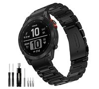 BOJYS Metal Pulsera Fenix 7/Fenix 6 Correa, 22mm Easy-Fit Acero Inoxidable Correa para Fenix 6 Pro/Fenix 5/Fenix 5 Plus/Fenix 7 Solar/Forerunner 955/945/935/Instinct 1/2/Approach S60/S60/Quatix 7/6/5