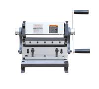 Boka 3 en 1 Máquina para trabajar chapa 200 mm, tijeras de pizarra, doblado y doblado, trabajo de metal, versátil máquina universal para taller e industria, 3 en 1/8