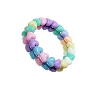 Bokcztml Collar moderno de estrella de dopamina con cuentas de arco iris para mujer, cadena de capas de moda, collar de cuentas de regalo