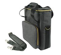 Bokcztml Durabilidad - Bolsa de almacenamiento para discos antideslizante, gruesa y acolchada, bolsillo exterior interior con asas de tapa, doble asa, bolsa de transporte de vinilos