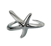 Bokcztml Elegantes anillos de estrella de mar con extremos abiertos, accesorio de moda portátil para mujeres a la moda, busca piezas únicas de moda, regalos únicos para mujeres, talla única, como se